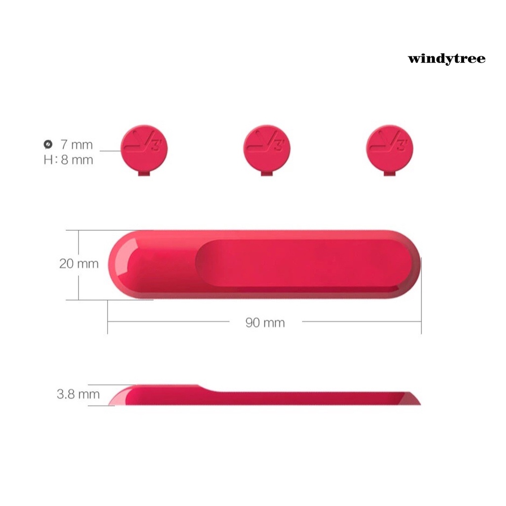 [W &amp; T] Kẹp Quấn Dây Cáp P1 PVC Mini Đơn Giản Hút Nam Châm Sắp Xếp Gọn Gàng Để Bàn
