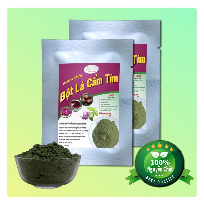 Bột tạo màu tự nhiên 50g(bột gấc/dành dành/lá gai/củ dền/lá nếp-lá dứa/lá cẩm tím/khoai lang tím/bí đỏ