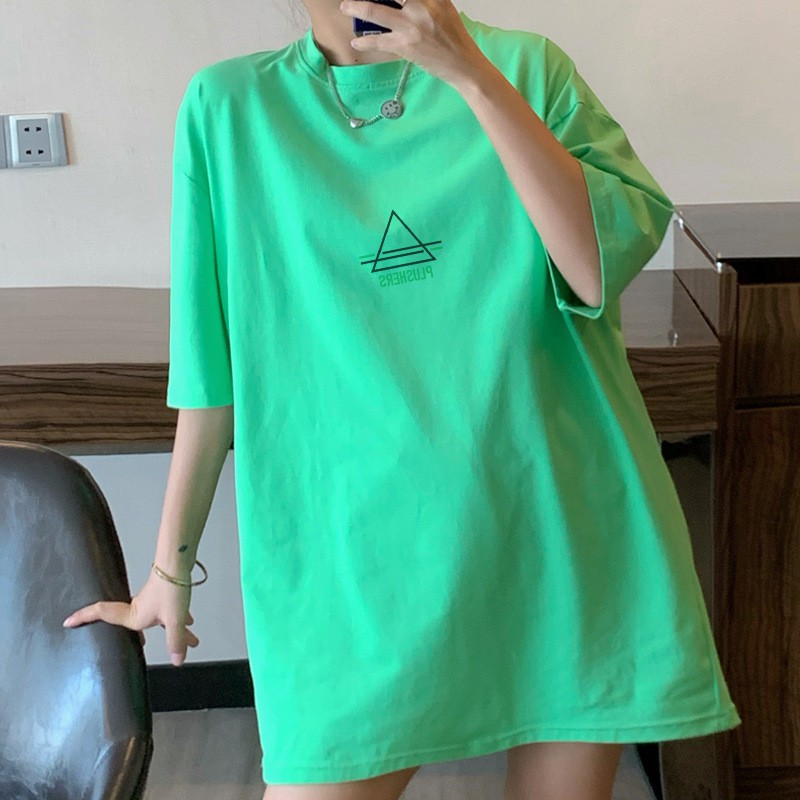 Áo thun nam nữ unisex tay lỡ phông form rộng teen cổ tròn oversize cotton TAM GIÁC giá rẻ màu đen trắng tee pull | BigBuy360 - bigbuy360.vn