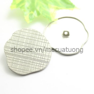 Sét 5 khuy nút cúc kẻ sọc độc đáo bằng kim loại may áo dạ, áo khoác các loại size 25mm, 35mm