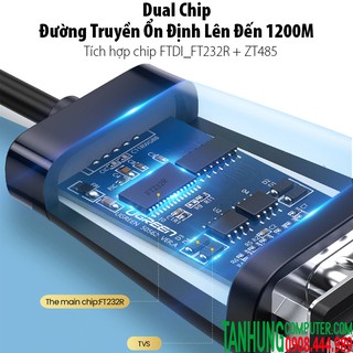 CÁP CHUYỂN USB 2.0 RA RS422/485 UGREEN 60562