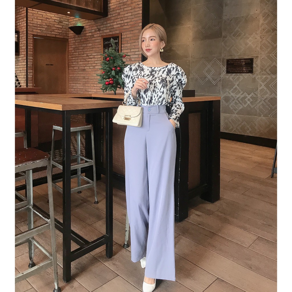 Quần ống suông cạp cao dáng đứng MIMIX AQ2170 | BigBuy360 - bigbuy360.vn