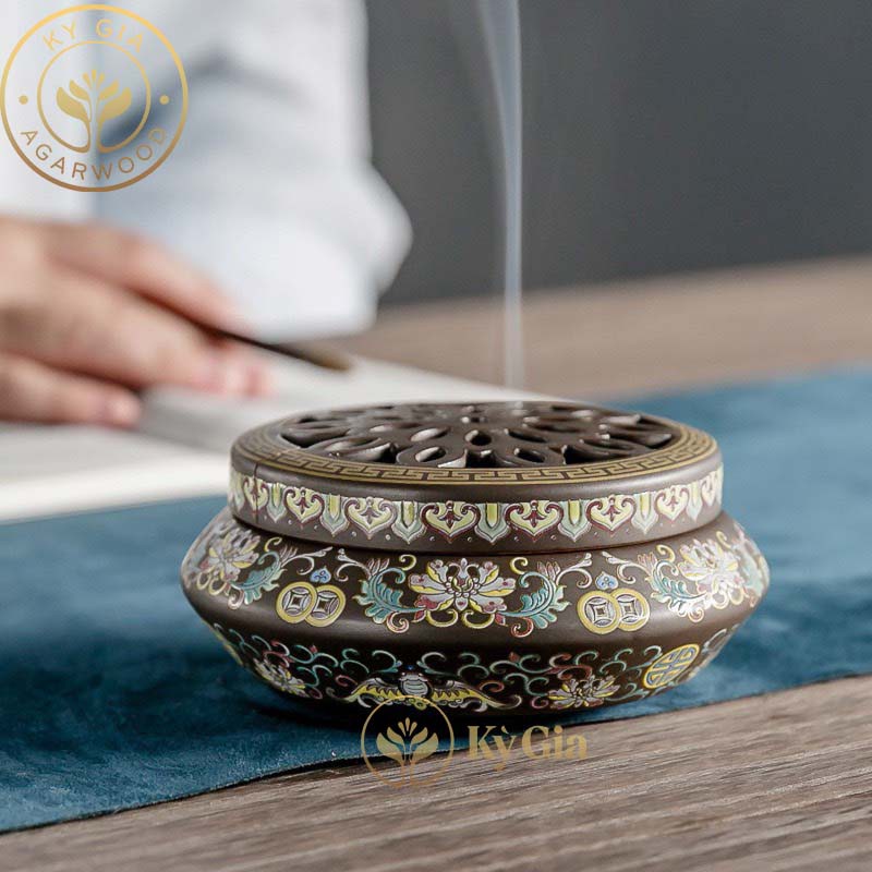 Lư Đốt Nhang Trầm Kỳ Gia