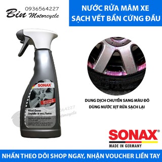 Rửa mâm xe - nước rửa mâm sonax wheel cleaner