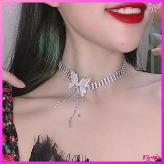 BUTTERFLY vòng cổ Hợp Kim Hình Bướm Đính Đá Xinh Xắn