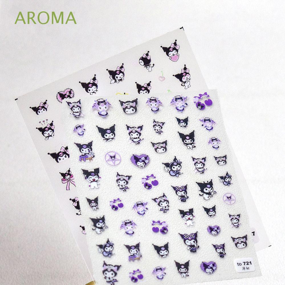 [Hàng mới về] Miếng dán trang trí móng tay tự dính kiểu hoạt hình sành điệu đáng yêu