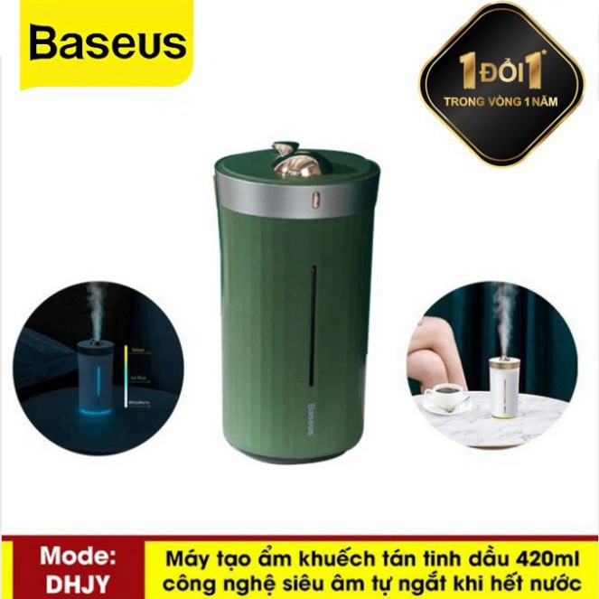 Máy Phun Sương Tạo Độ Ẩm Baseus H420ml Công Nghệ Siêu Âm Cho Văn Phòng , Tại Nhà,.. ( Tự Động Ngắt )