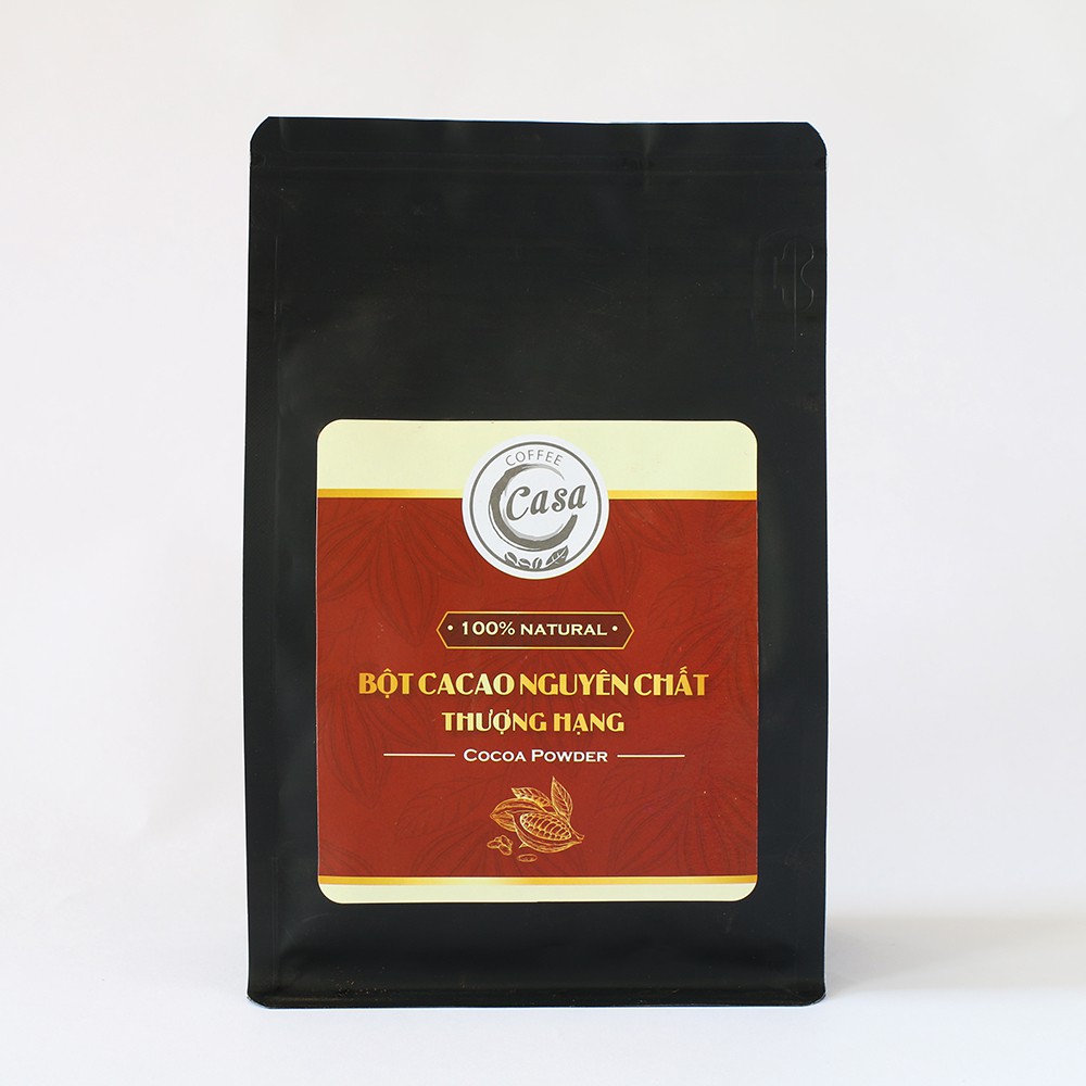 Bột cacao nguyên chất Natural 100% Thượng Hạng 250gr - Casa Coffee