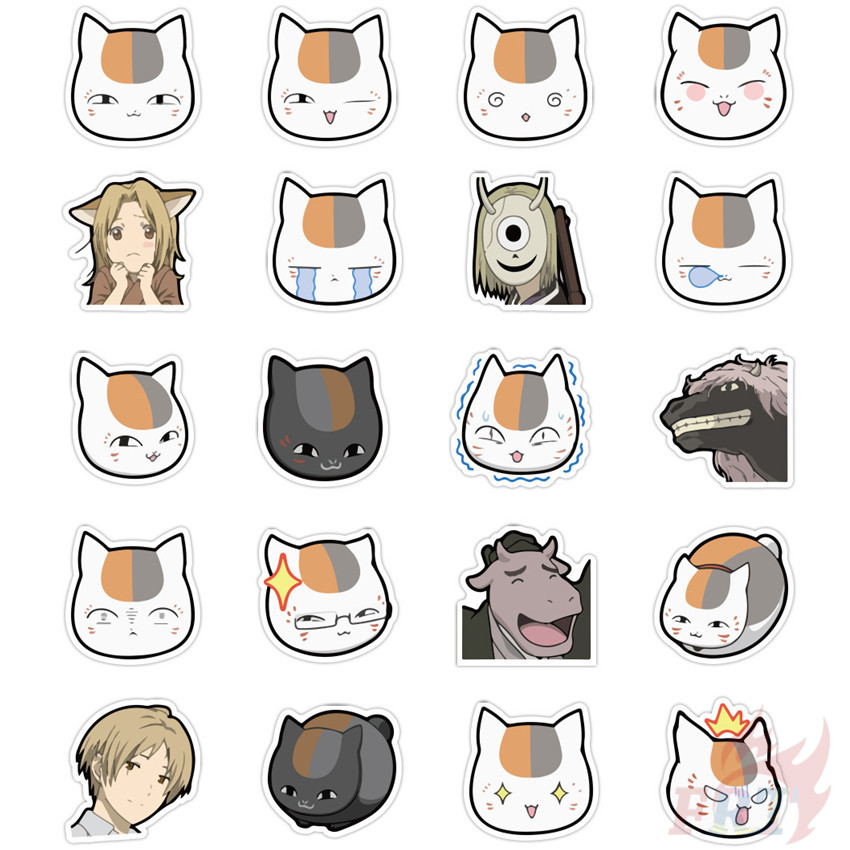 Bộ 40 miếng dán trang trí album hình anime Natsume Takashi Madara DIY
