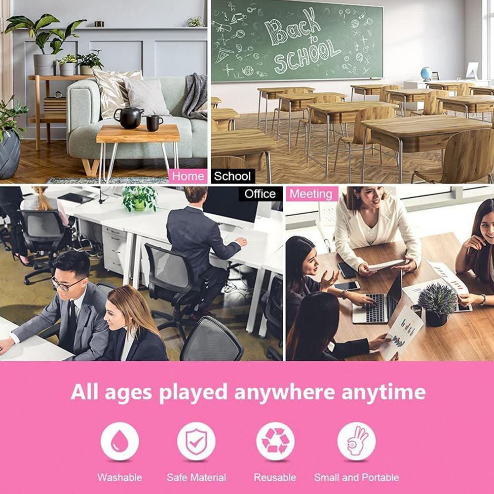 Móc khóa đồ chơi nhấn bóng mini giúp giảm căng thẳng phong cách đơn giản D8V6