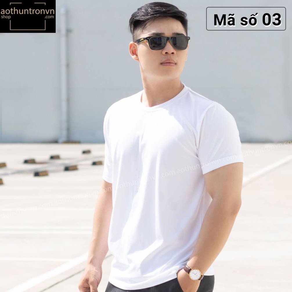 Áo thun trơn cotton 4 chiều mặc mát ngắn tay cổ tròn RIN STORE màu trắng phom basic suông rộng 💕