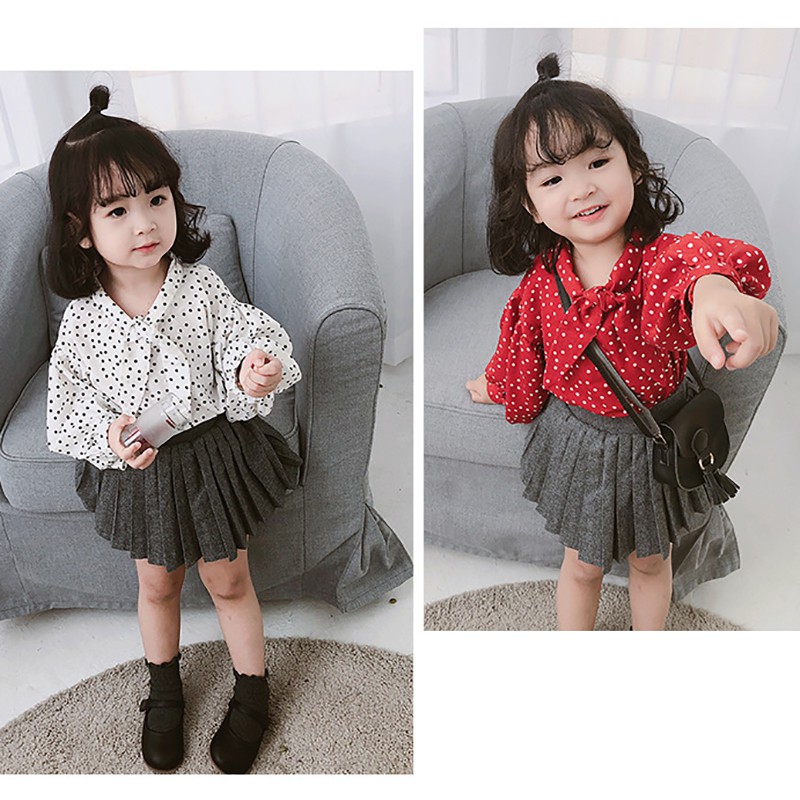 Đầm công chúa phối xếp li phong cách Hàn Quốc cho bé gái