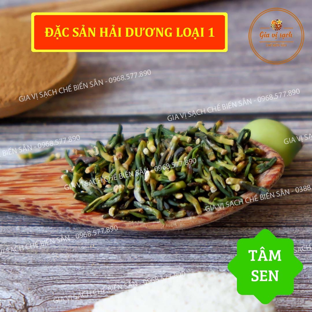 [ĐẶC SẢN HẢI DƯƠNG] Tâm sen sao vàng LOẠI 1 gói 80g - 200g