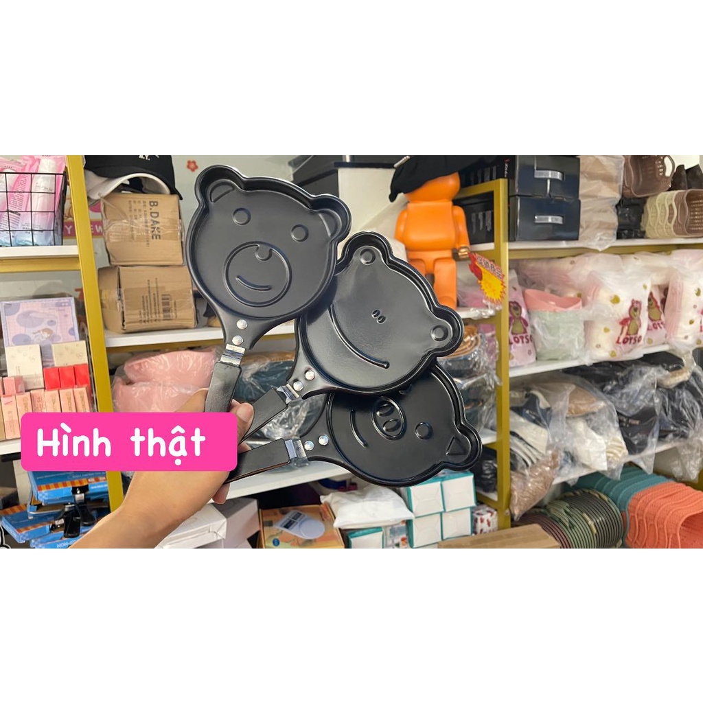 chảo ko dính mini chiên trứng hình thú