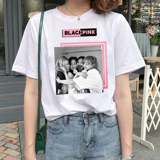 Áo thun B.L.A.C.K.P.I.N.K Love phong cách Unisex tay ngắn dễ thương form rộng