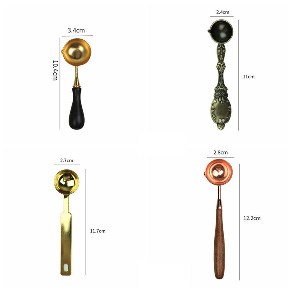 YIYU 1 Muỗng Nung Sáp Niêm Phong Thiệp Mời N1N Bằng Thép Không Gỉ