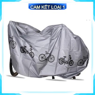 [Bảo hành - 1 Đổi 1] (LOẠI DÀY) bạt áo phủ trùm che xe máy sh vespa moto pkl vision xe đạp điện chống nắng mưa vải dù .