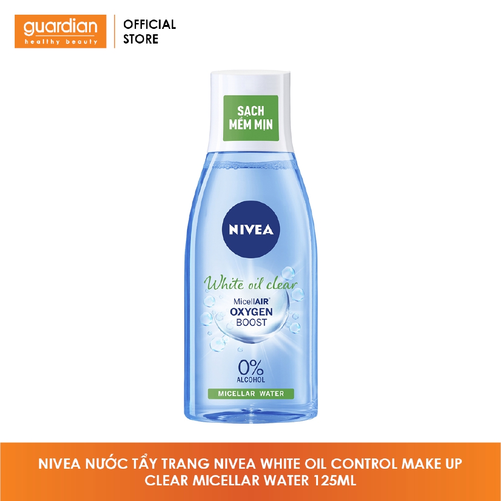 Nước Tẩy Trang Sáng Da Kiểm Soát Nhờn Mụn Nivea White Oil Clean Micellar Water (125ml)