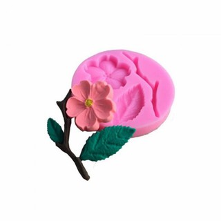 Khuôn silicon 3D hoa lá cành Đào