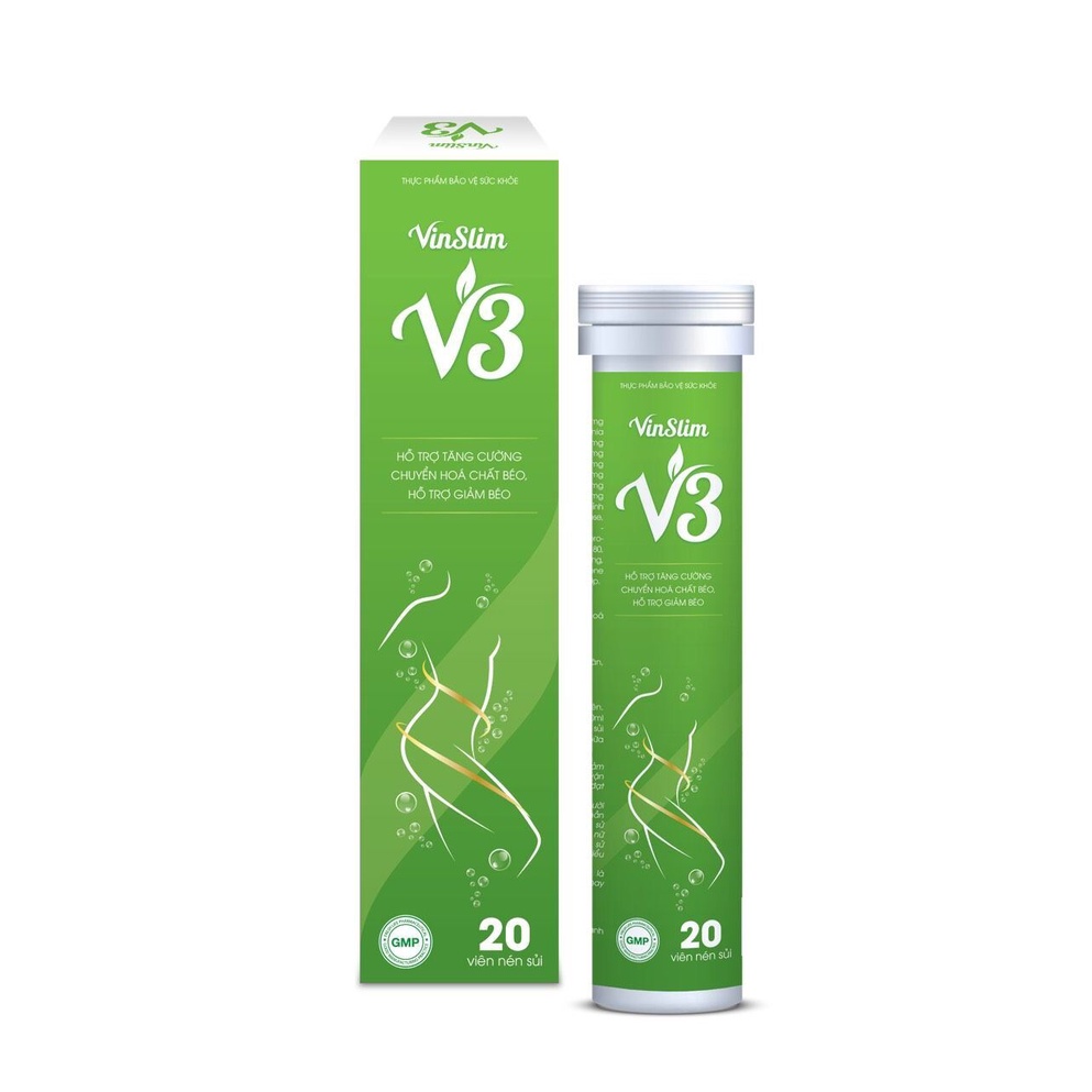 Viên sủi vin slim v3 giảm cân nhanh an toàn cấp tốc detox giảm béo hiệu quả  không phải thuốc giảm cân