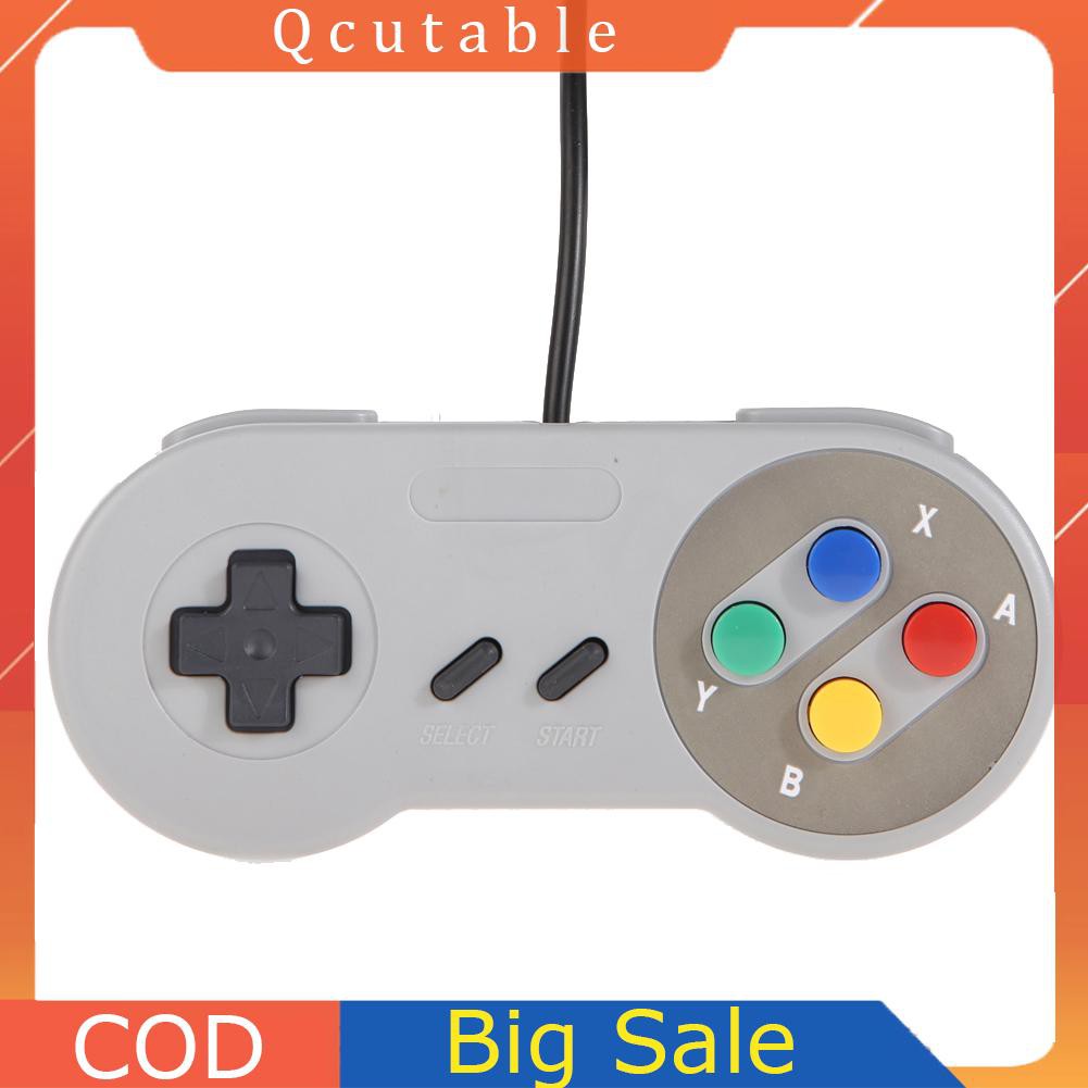 Bộ 2 Tay Cầm Chơi Game Super Nintendo Snes Usb Famicom Cho Pc
