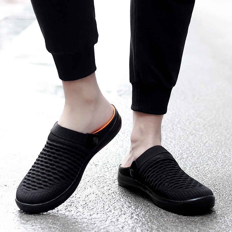 Dép lười bít mũi thoáng khí thời trang mùa hè năng động dành cho nam | BigBuy360 - bigbuy360.vn