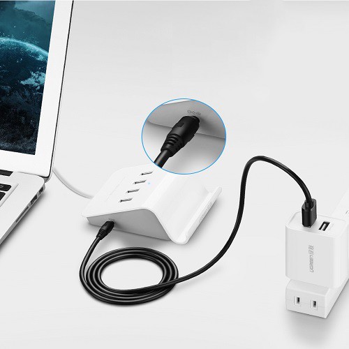 Dây USB ra đầu 5.5x2.1mm - Dây sạc quạt cầm tay mini