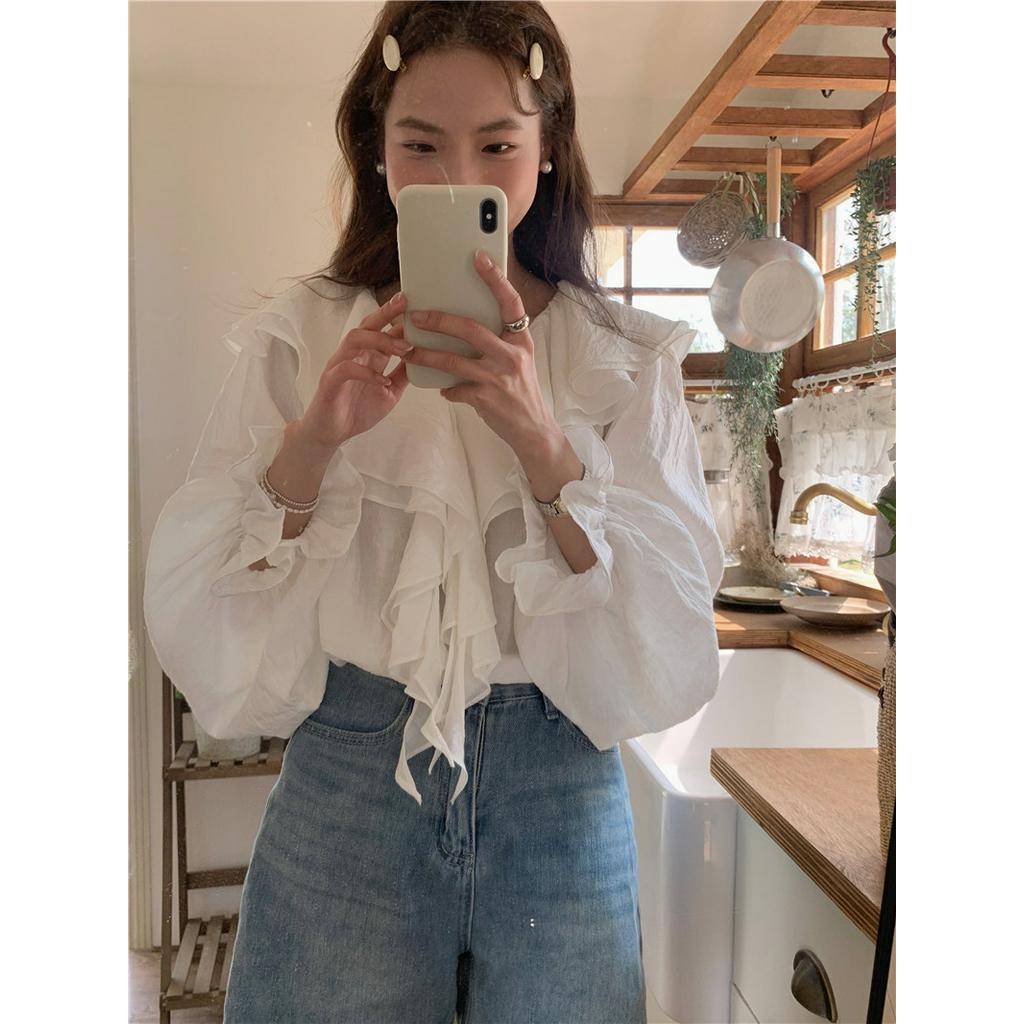 Áo Sơ Mi Trắng Dài Tay Phong Cách Mới Dành Cho Mùa Xuân Hè 61916