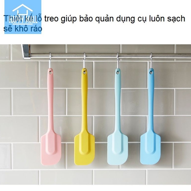 Phới đảo thức ăn, trộn bột silicone loại dài size đại, Lock&amp;Lock, silicon chống dính chịu nhiệt 220oC - CKT223