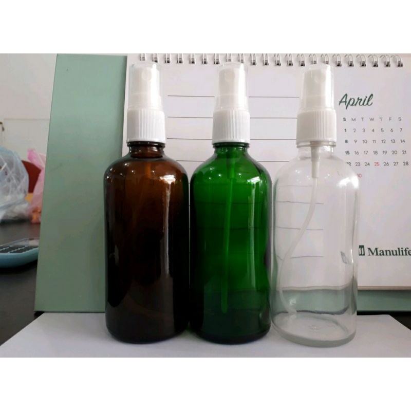 Combo 50chai Tinh Dầu Thủy Tinh 100ml Nắp Bóp Giọt Ống Thủy Tinh