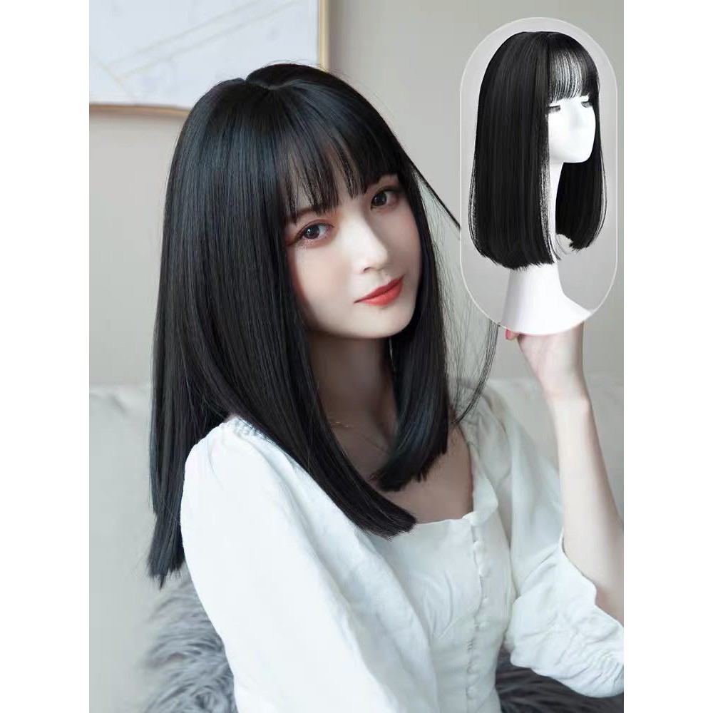 Tóc giả nữ nanno 🥰🥰FREESHIP TÓC NGUYÊN ĐẦU THẲNG LỠ 40CM