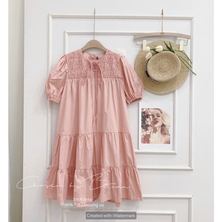 Đầm hồng Babydoll - Freesize (40-60kg)
