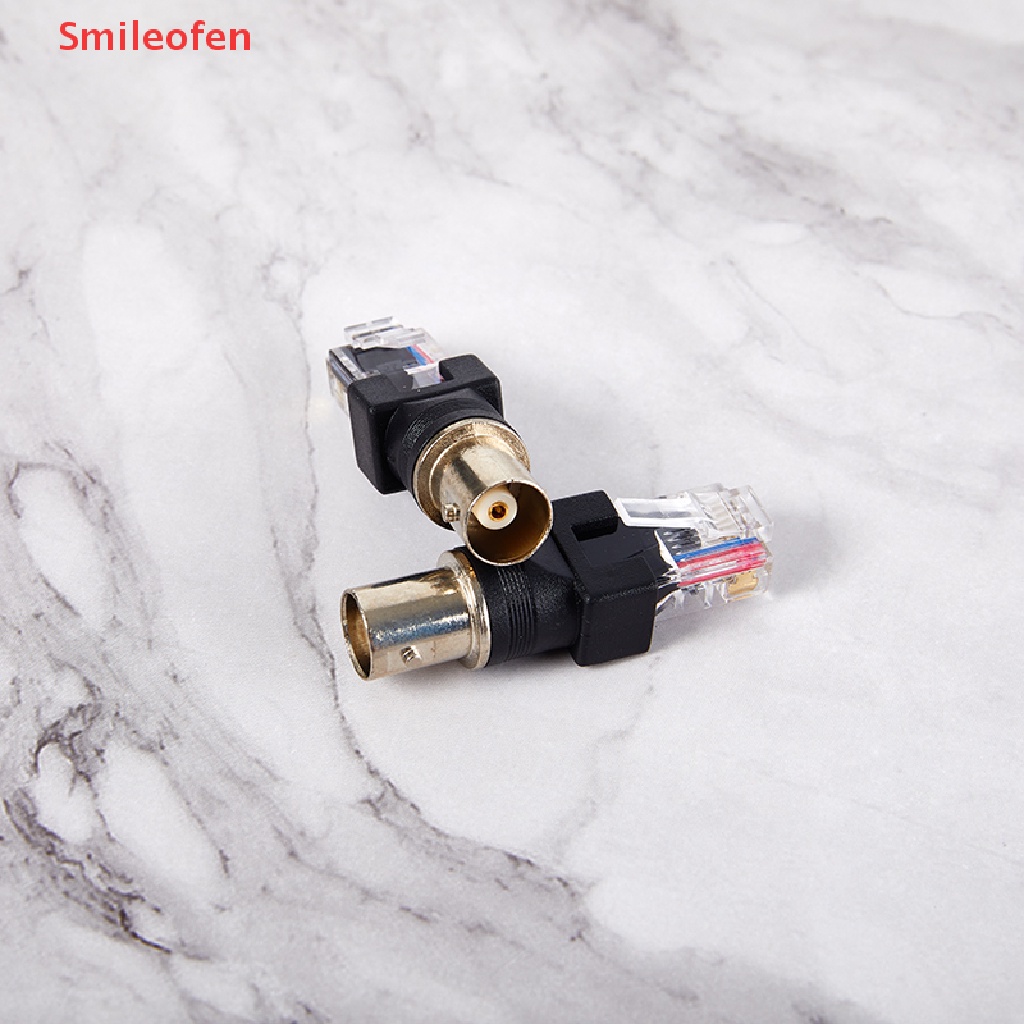 1 Đầu Nối BNC Female Sang RJ45 Male Plug RF Màu Đen Mới