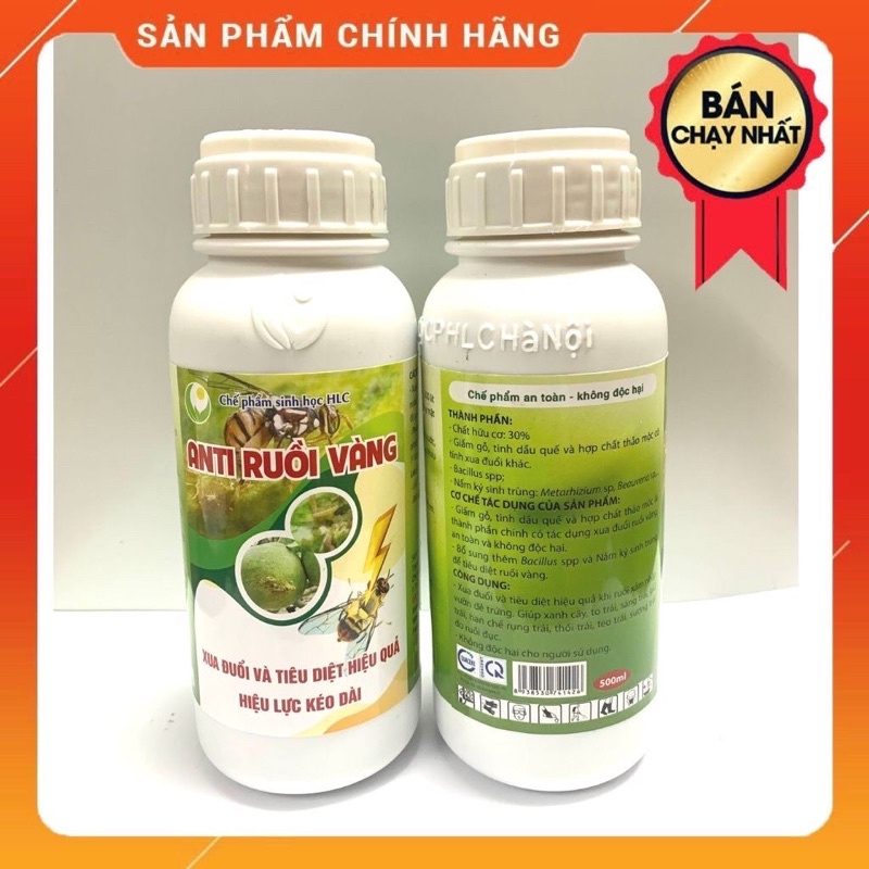 ANTI RUỒI VÀNG  -CHAI 500ML - CHUYÊN XUA ĐUỔI VÀ TIÊU DIỆT RUỒI VÀNG HIỆU QUẢ, HIỆU LỰC KÉO DÀI .