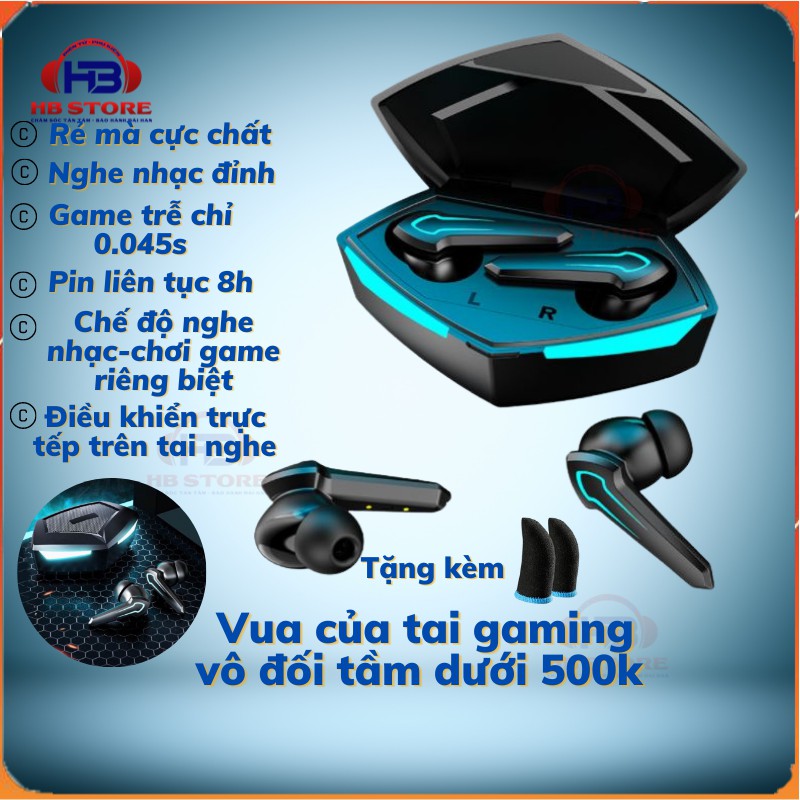 Tai nghe bluetooth gaming P30 pro âm thanh không độ trễ có mic chất lượng cao, tai nghe chơi pubg không dây