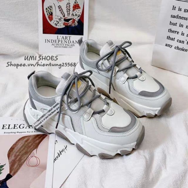 [HOT 2020] Giày thể thao nữ ulzzang đẹp mã FASHION5 nâng đế cao 5cm 2 màu xám/xanh hot mới năng động cá tính trẻ đi học | BigBuy360 - bigbuy360.vn