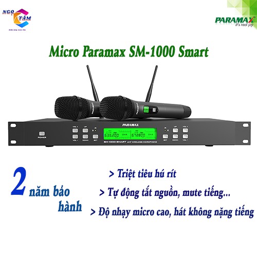 Micro Không Dây Paramax SM-1000 SMART Hàng Chính Hãng