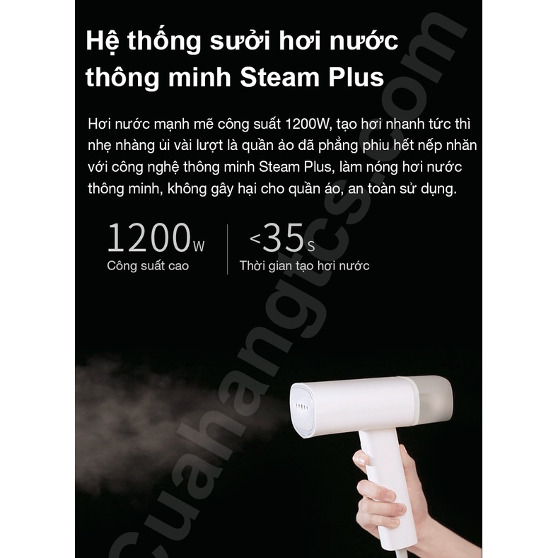 Bàn ủi hơi nước cầm tay Xiaomi Zan Jia GT-306LW