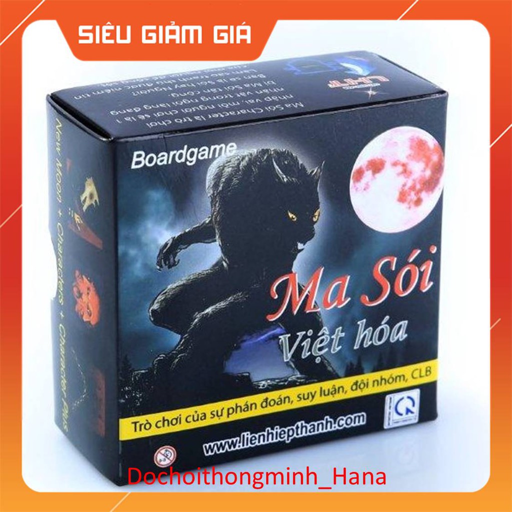 [ HCM-GIÁ SỈ ] 🔥 Bộ Bài Ma Sói Việt Hóa 🔥 Boardgame Ma Sói chất lượng cao,lá bài dầy đẹp,có hướng dẫn,chơi cực vui.