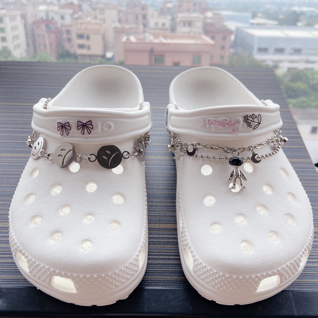 Dây Xích Kim Loại Đính Đá Kim Loại Trang Trí Giày DIY Thời Trang