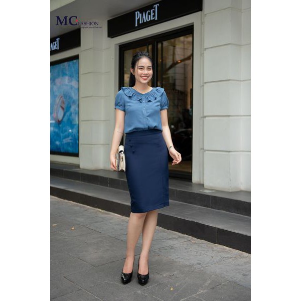 Áo Sơ Mi Cổ Bèo TA856 MC Fashion Tay Cộc Mát Nhẹ Thoáng Mát Không Nhăn