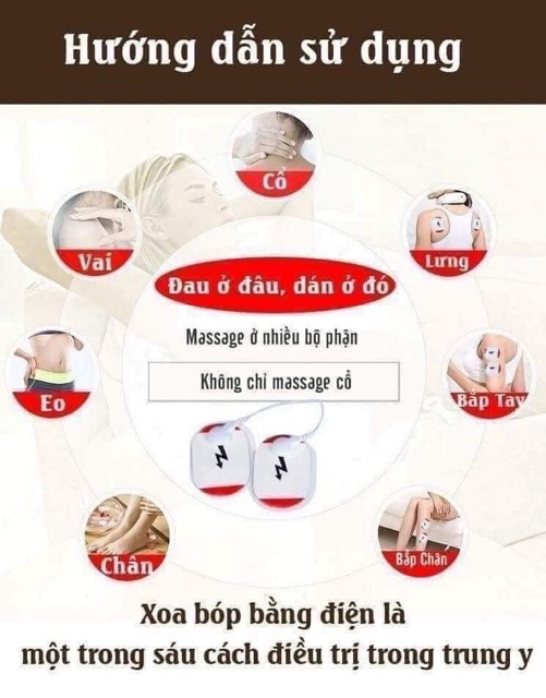 Máy massage vai gáy sung điện