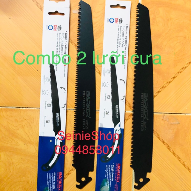 Combo 2 lưỡi cưa gỗ Barker