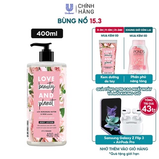 Sữa dưỡng thể Love Beauty And Planet Làm Sáng Da Delicious Glow với 100%