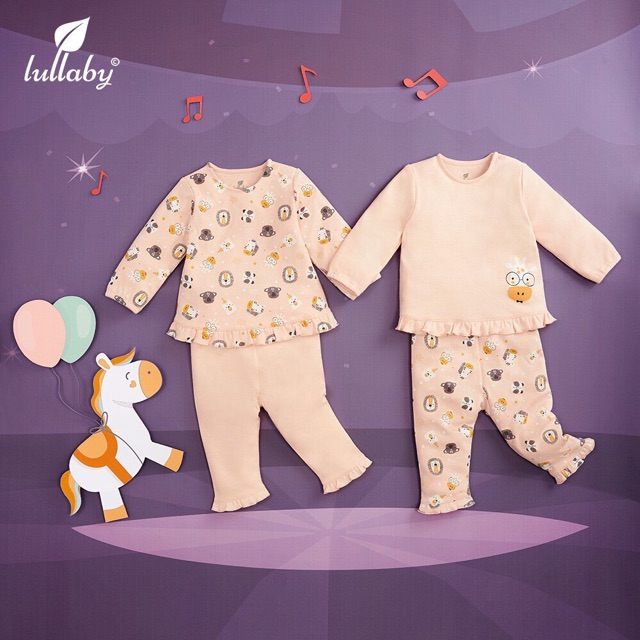 [XẢ KHO] Bộ quần áo dài tay bèo gấu Lullaby 2019