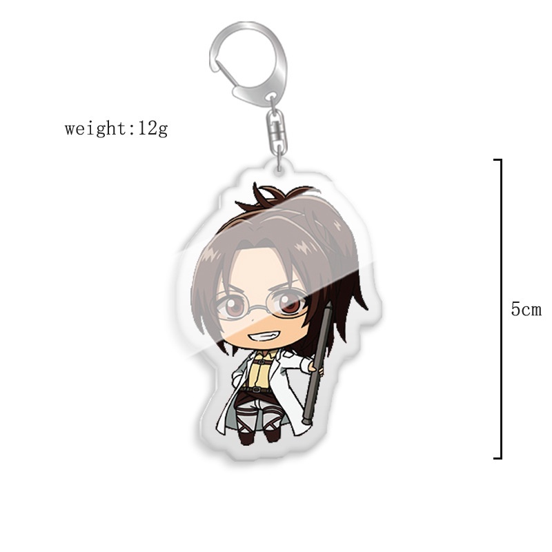 Móc Khóa Nhựa Acrylic logo Attack on Titan Eren Jaeger Mikasa.Ackerman