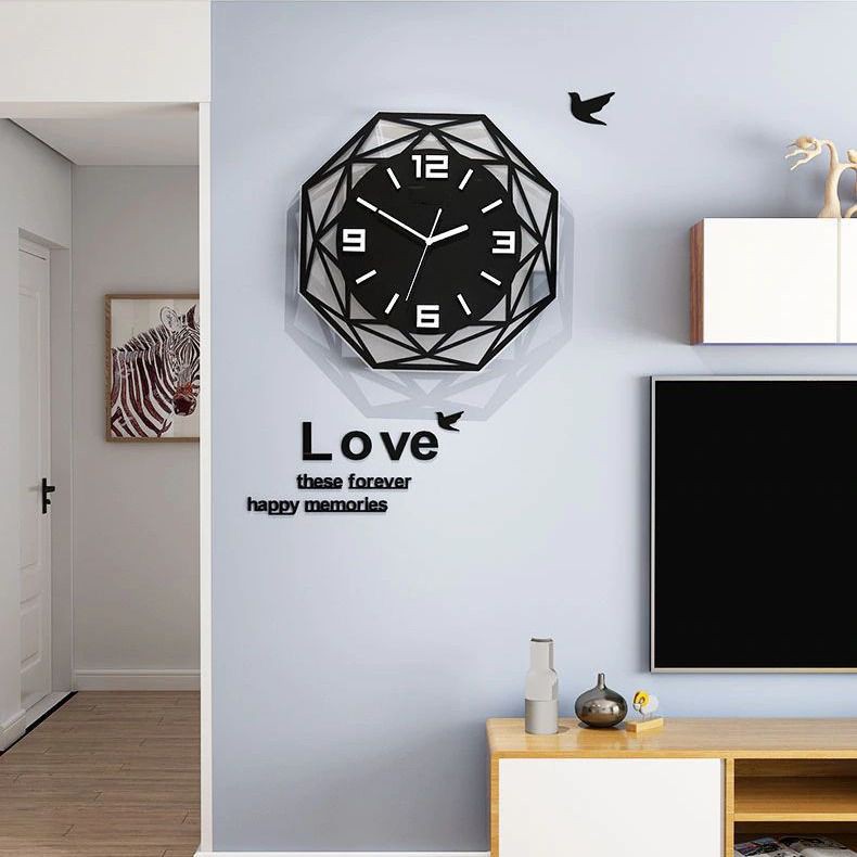 Đồng hồ treo tường trang trí sang trọng và hiện đại CL015🕘 🕘 🕘  - Kích thước: 40x40 cm, 35x35 cm