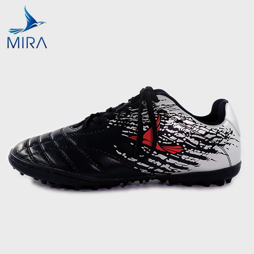 GIÀY ĐÁ BÓNG THƯƠNG HIỆU MIRA POWER MÀU ĐEN SÂN CỎ NHÂN TẠO