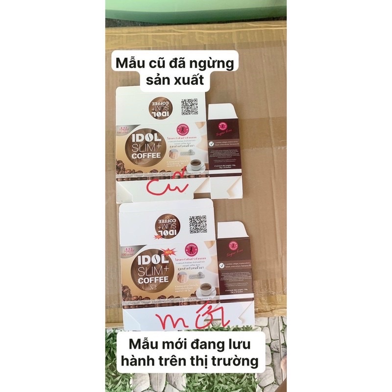 Cafe giảm cân, idol slim, cafe Thái Lan - Hộp 10 gói x15g