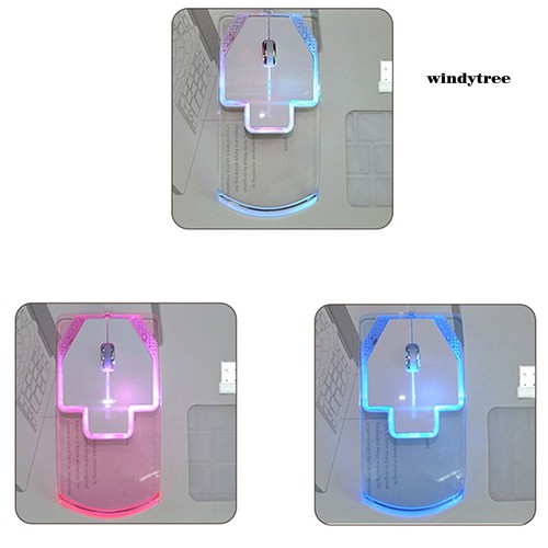 Chuột Quang Không Dây 2.4GHz Trong Suốt Siêu Độc Đáo